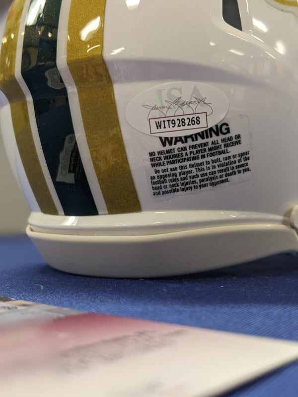 Kansas City Chiefs Marquez Valdes-Scantling Signed South Florida White Mini Helmet JSA