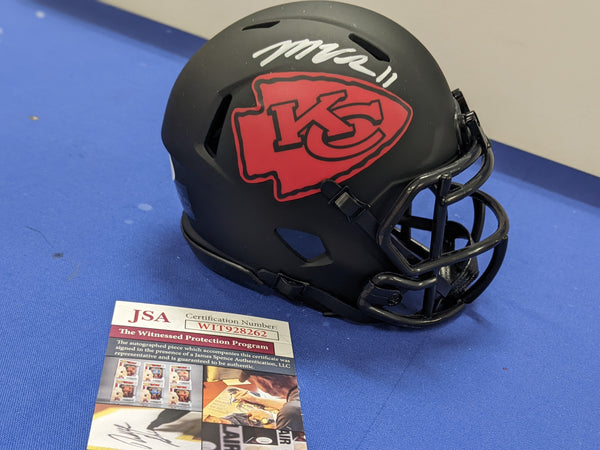 Kansas City Chiefs Marquez Valdes-Scantling Signed Eclipse Mini Helmet JSA