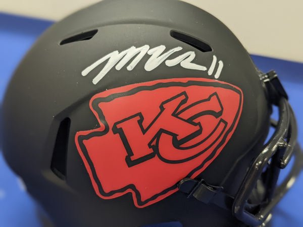 Kansas City Chiefs Marquez Valdes-Scantling Signed Eclipse Mini Helmet JSA