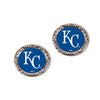 Kansas City Royals Earrings Jewelry Carded Round