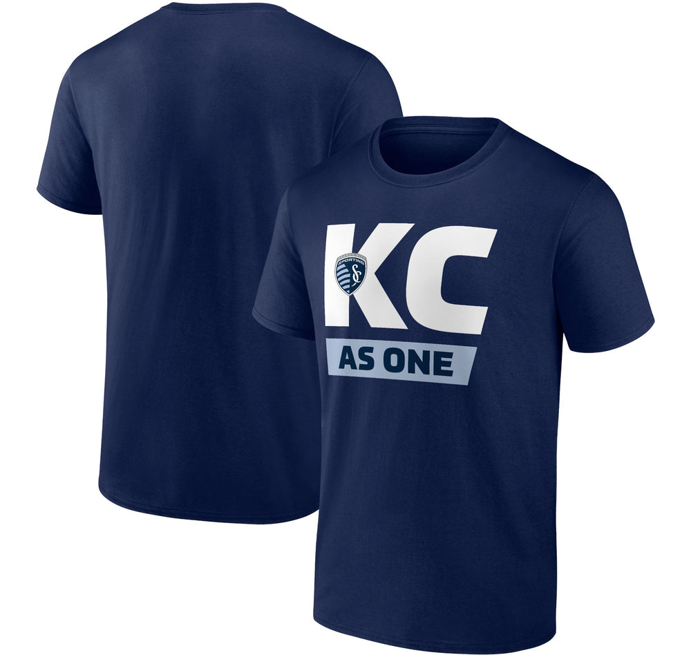 Sporting Kansas City NAVY "KC AS ONE" Short Sleeve T-Shirt - Fanatics