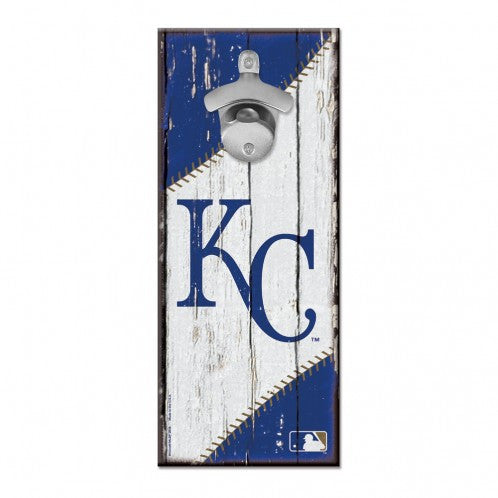 Kansas City Royals Bottle Opener Sign 5x11