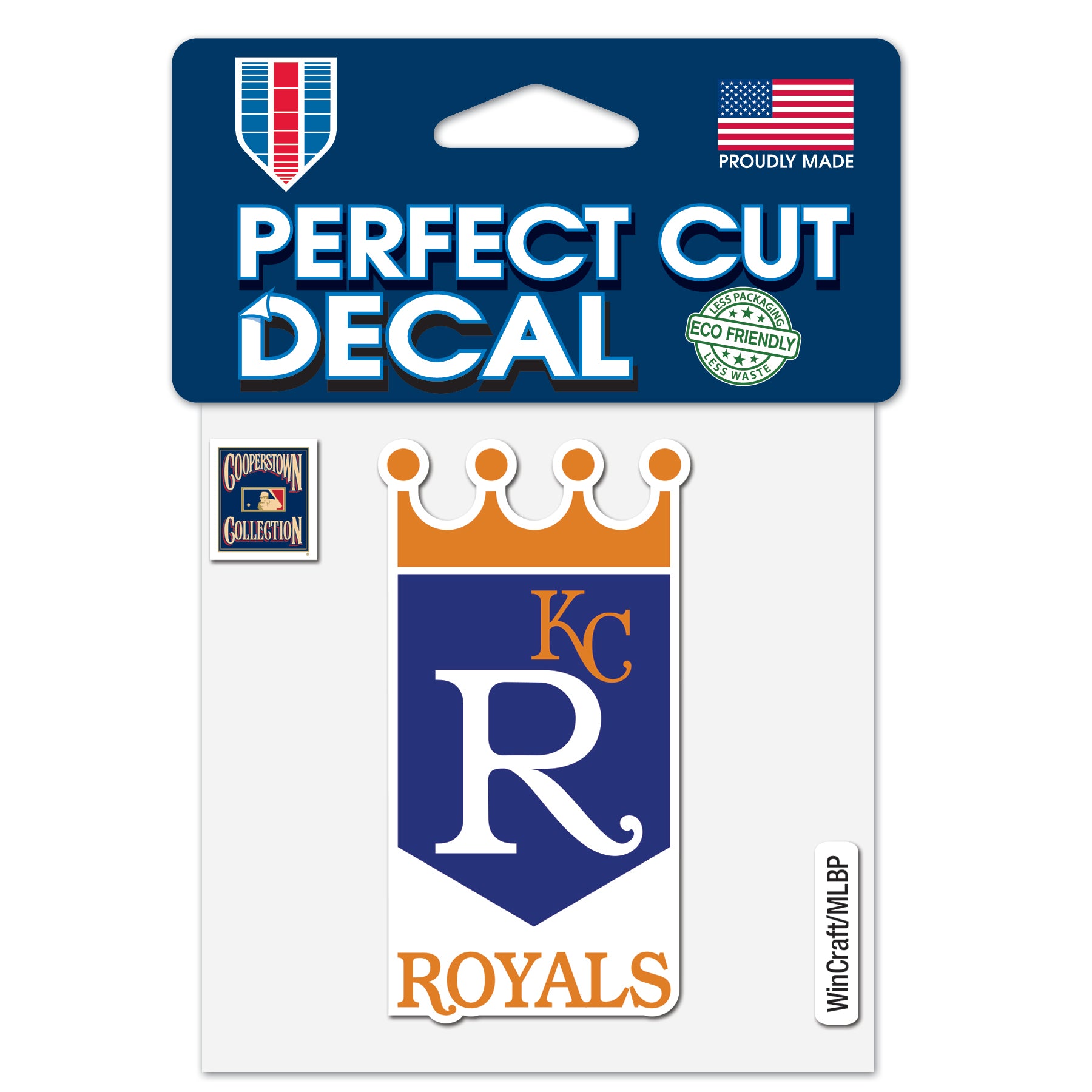 Kansas City Royals / Cooperstown Perfect Cut Color Decal 4 x 4