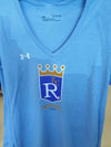 Kansas City Royals Ladies V Neck Tri Blend Cooperstown Logo Tee by Under Armour