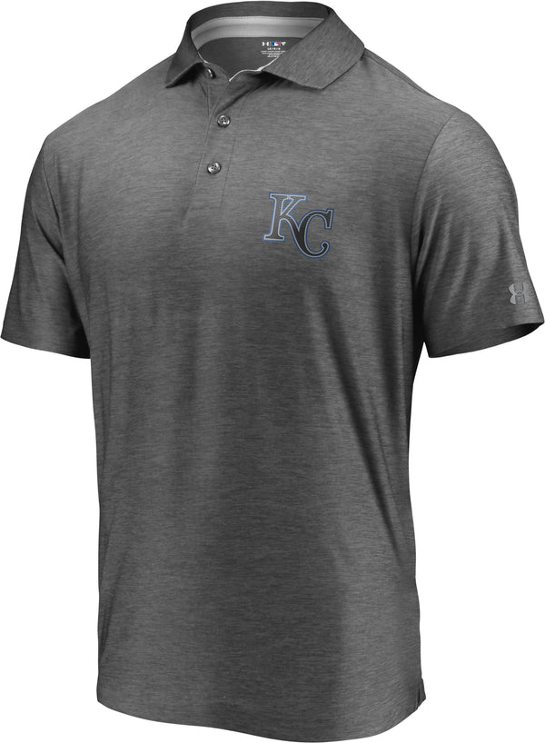Kansas City Royals Charcoal Left Chest Reflective Polo by Under Armour