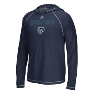 Sporting Kansas City Performance Ultra Long Sleeve Hooded Pullover by adidas