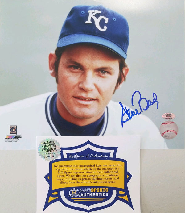 Kansas City Royals Steve Busby Signed Autographed 8x10 Photo COA