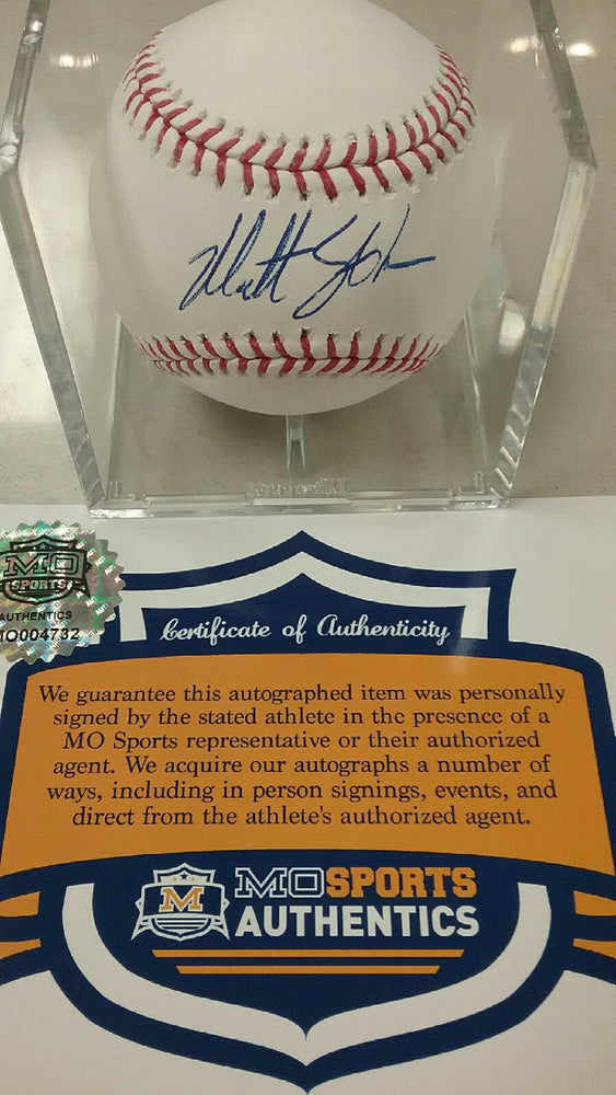 Kansas City Royals Matt Strahm Signed Autographed OML Baseball COA