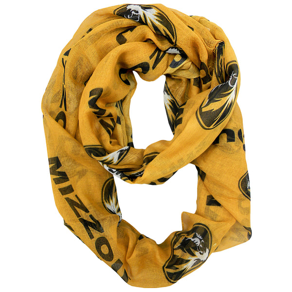 Missouri Tigers Gold Infinity Scarf by Little Earth