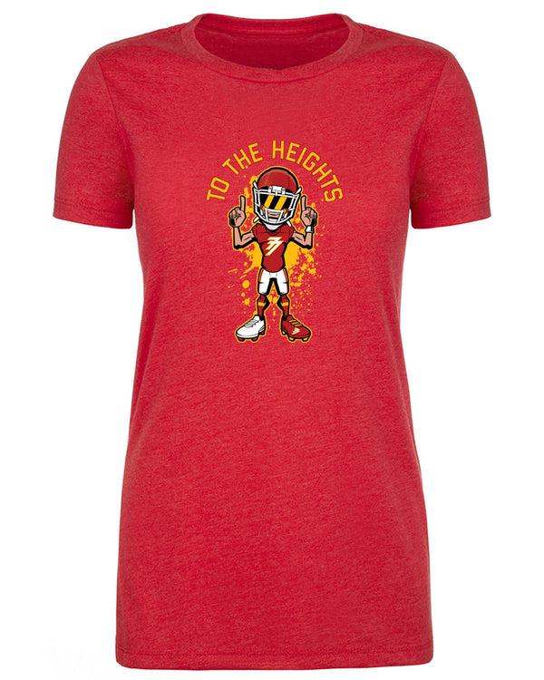 Butker Clothing Line RED TO THE HEIGHTS Women T-Shirt by Novus