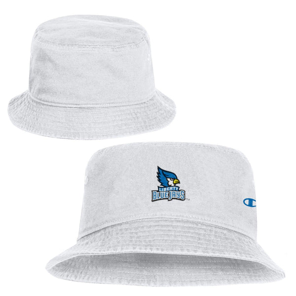 Liberty Blue Jays WHITE BUCKET Hat - Champion