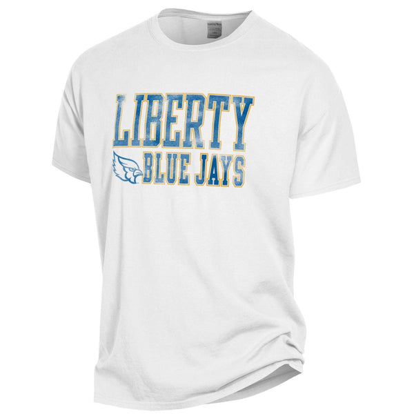 Liberty Blue Jays White Comfort Wash T-Shirt by Gear