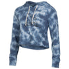 Liberty Blue Jays  ROYAL TIE DYE TERRY CROPPED Hoodie - Gear For Sports