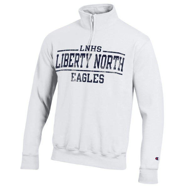 Liberty North Eagles White 1/4 Zip Pullover by Champion