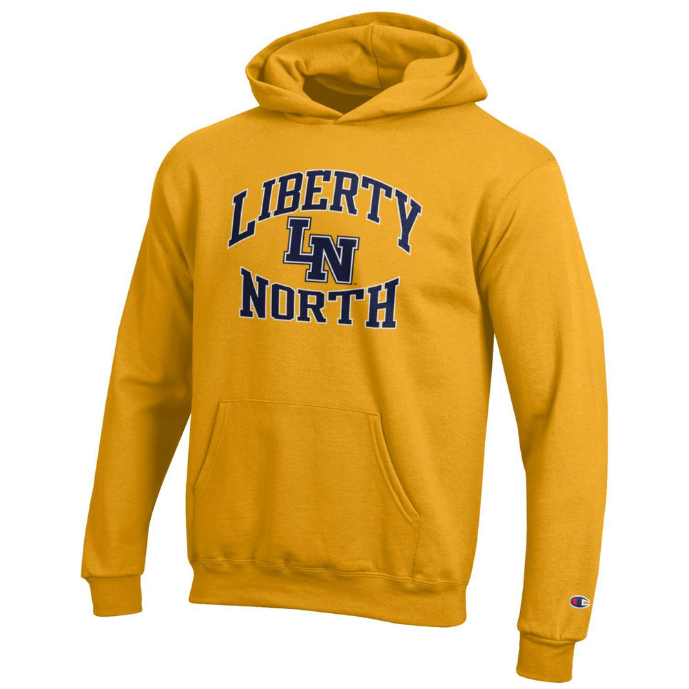 Liberty North Eagles "YOUTH" GOLD POWERBLEND Hoodie - Champion