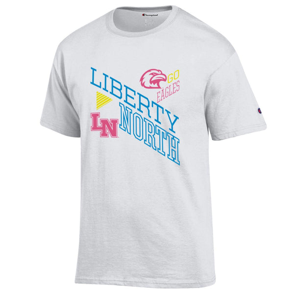 Liberty North Eagles WHITE w/FLUORESCENT T-Shirt - Champion