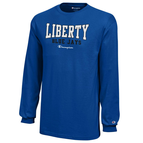 Liberty Blue Jays BLUE Youth Long Sleeve T-Shirt - Champion