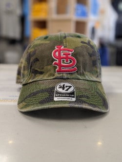  '47 Brand St. Louis Cardinals Clean Up Adjustable Hat - MLB  Baseball Cap - Khaki/Red, Unisex, Adult : Sports & Outdoors