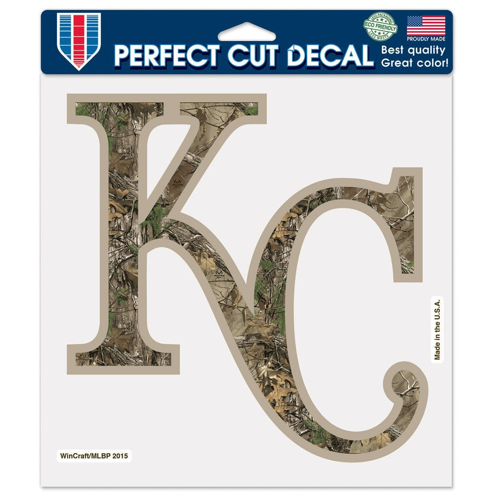 Kansas City Royals / Camo MLB Perfect Cut Color Decal 8" x 8" by Wincraft