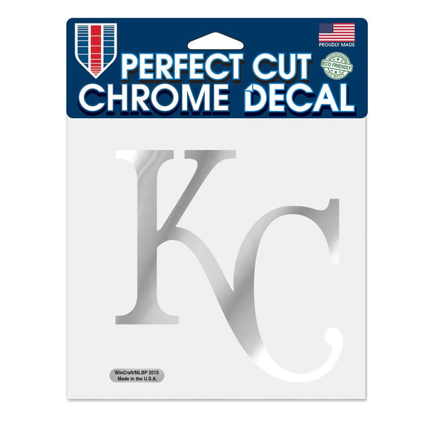 Kansas City Royals Chrome Perfect Cut Decal 6" x 6" by Wincraft