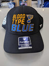 St. Louis Blues Authentic 2019 Blood Type Blue Flex Fit Hat by Fanatics