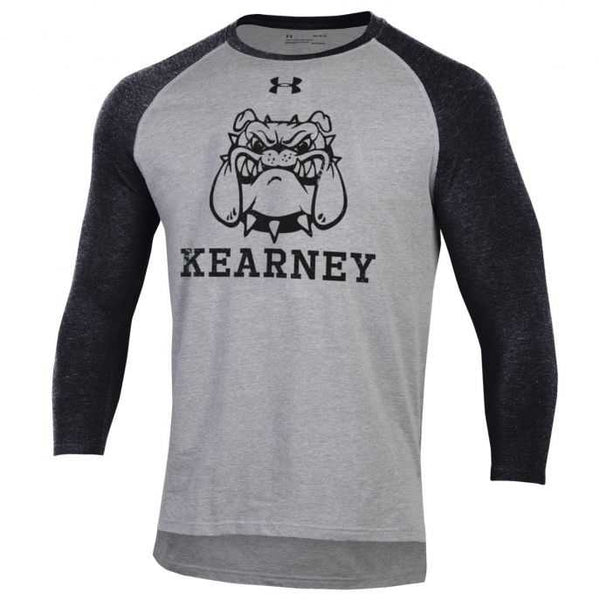 Kearney Bulldogs Tri-Blend Baseball 3/4 Sleeve T-Shirt by Under Armour