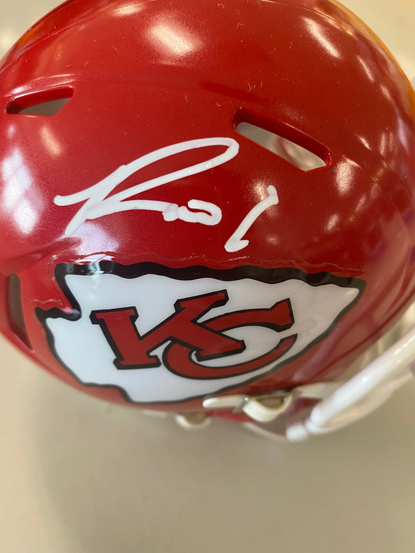 Kansas City Chiefs Ronald Jones Signed Chiefs Mini Speed Replica Helmet - MO Sports