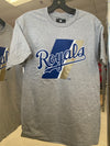 Kansas City Royals Cooperstown Gray Dual-Blend T-Shirt by Fanatics