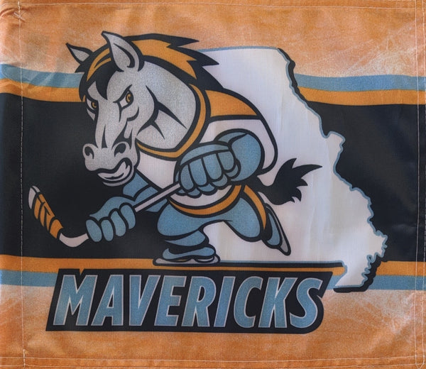 Kansas City Mavericks Two-Sided Car Flag