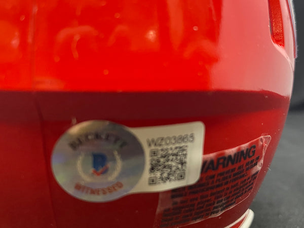 Kansas City Chiefs MARCUS ALLEN Signed Chiefs RED Mini Speed Replica Helmet - BECKETT