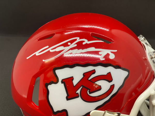 Kansas City Chiefs NEIL SMITH Signed Chiefs RED Mini Speed Replica Helmet - BECKETT
