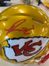 Kansas City Chiefs Ronald Jones Signed Chiefs FLASH Mini Speed Replica Helmet - MO Sports