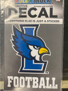 Liberty Blue Jays Football Color Shock Decal