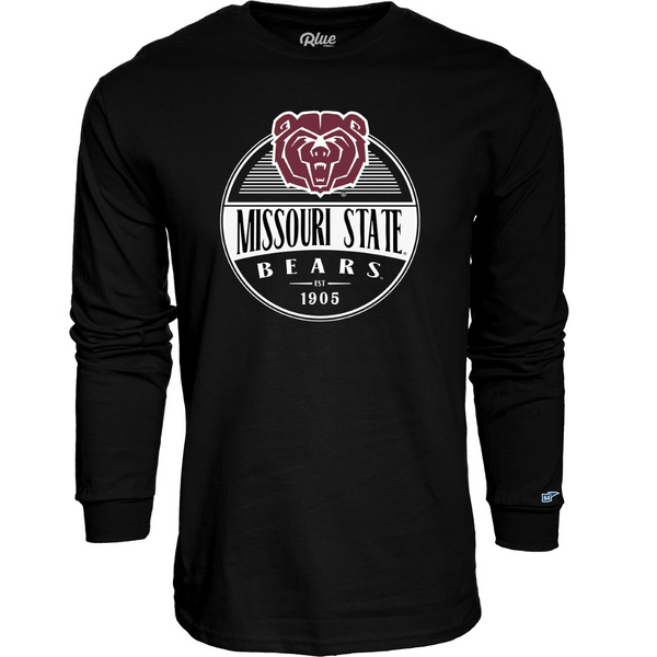 Missouri State University Black Long Sleeve Shirt by Blue 84