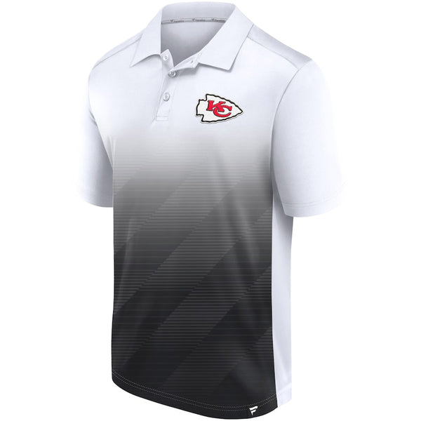 Kansas City Chiefs PARAMETER WHITE/BLACK Polo Shirt by Fanatics