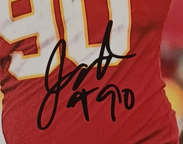 Kansas City Chiefs JARRAN REED Signed 8 x 10 Photo COA
