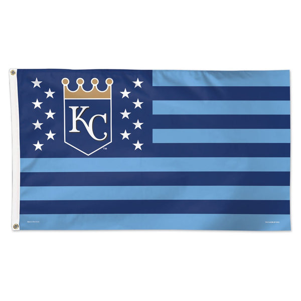 Kansas City Royals / Stars and Stripes Flag - Deluxe 3' X 5'