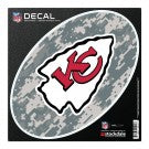 Kansas City Chiefs / Camo NFL All Surface Decal 6" x 6"