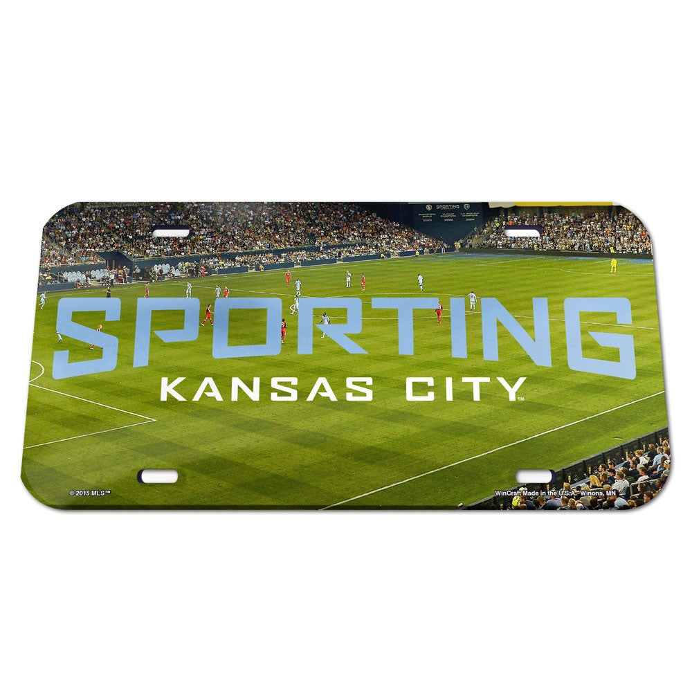 Sporting Kansas City Crystal Mirror License Plate
