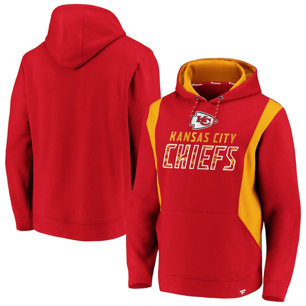 Kansas City Chiefs Big & Tall Iconic Color Block Pullover Hoodie by Fanatics