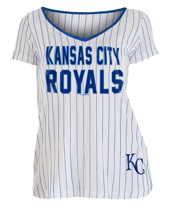 Kansas City Royals Women's  V Neck T-Shirt by New Era