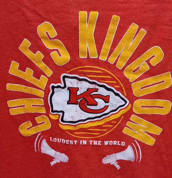 Kansas City Chiefs Red LOUDEST IN THE WORLD T-Shirt - By Fanatics