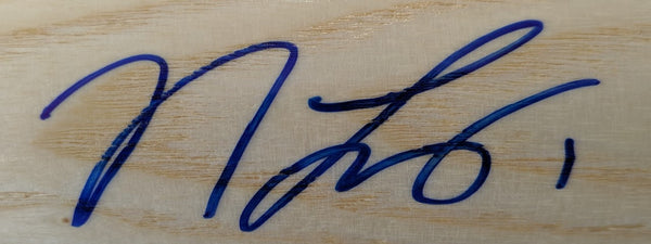 Kansas City Royals Nicky Lopez Autographed Blonde Bat JSA
