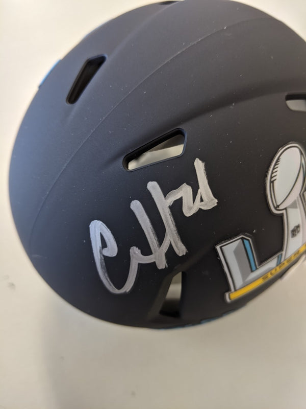 Kansas City Chiefs Clyde Edwards Helaire Signed SB LV Speed Mini Helmet - JSA