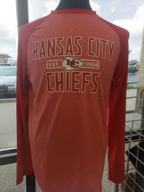 Kansas City Chiefs 2020 2 Tone Red Long Sleeve Stealth Shirt by Fanatics