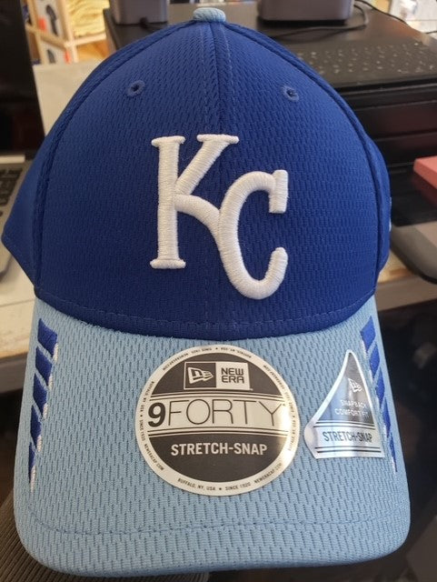 Kansas City Royals 2021 9FORTY Blue/Light Blue Adjustable Hat by New E
