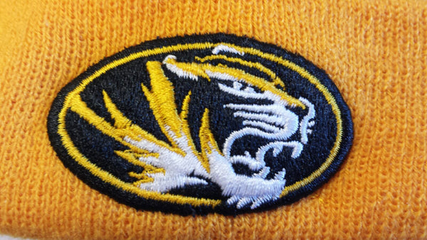 Missouri Tigers Toddler Cuffed Pom Woven Biggie Knit by New Era